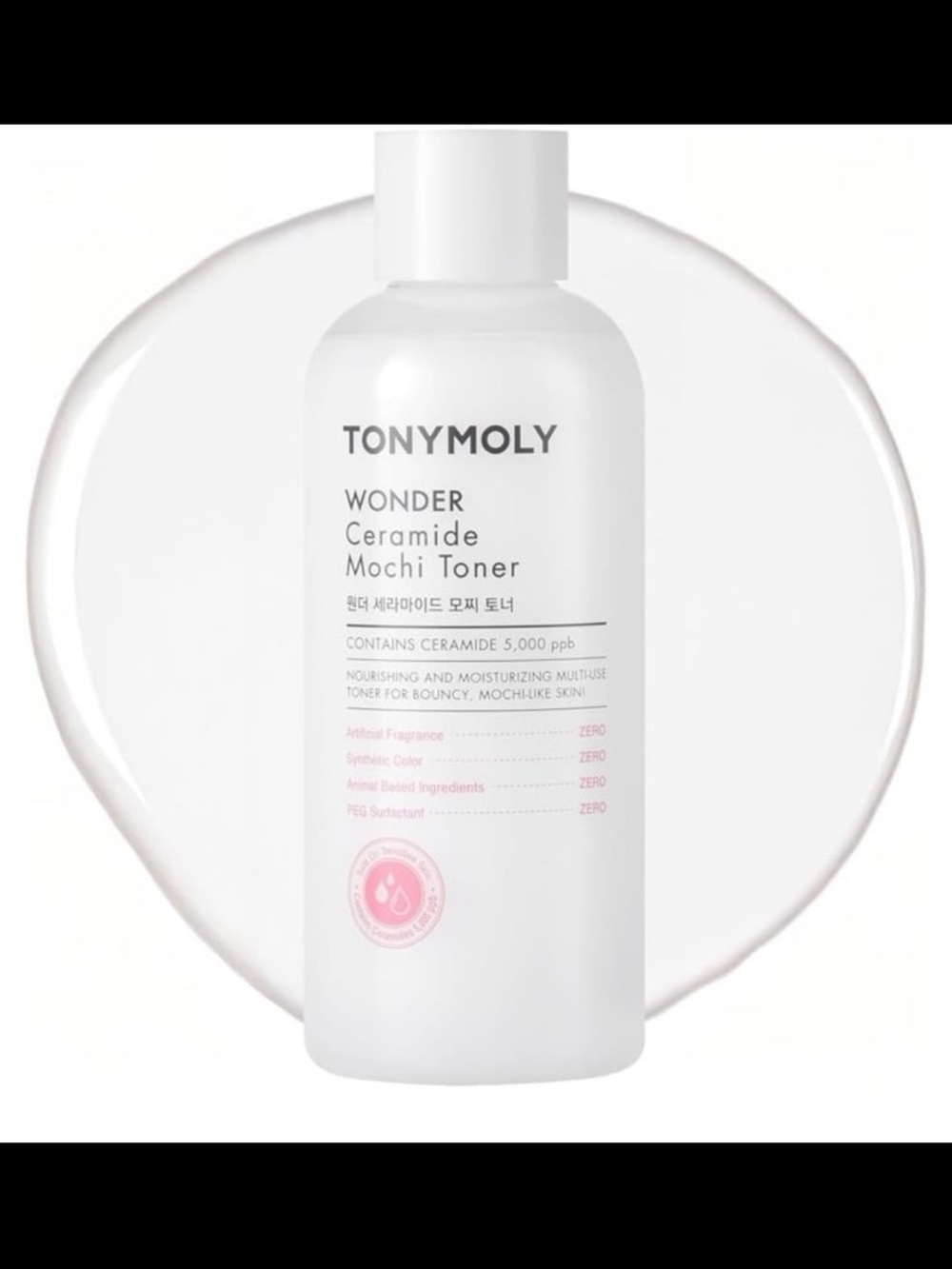 Tonymoly Wonder Ceramide Mochi Toner - White